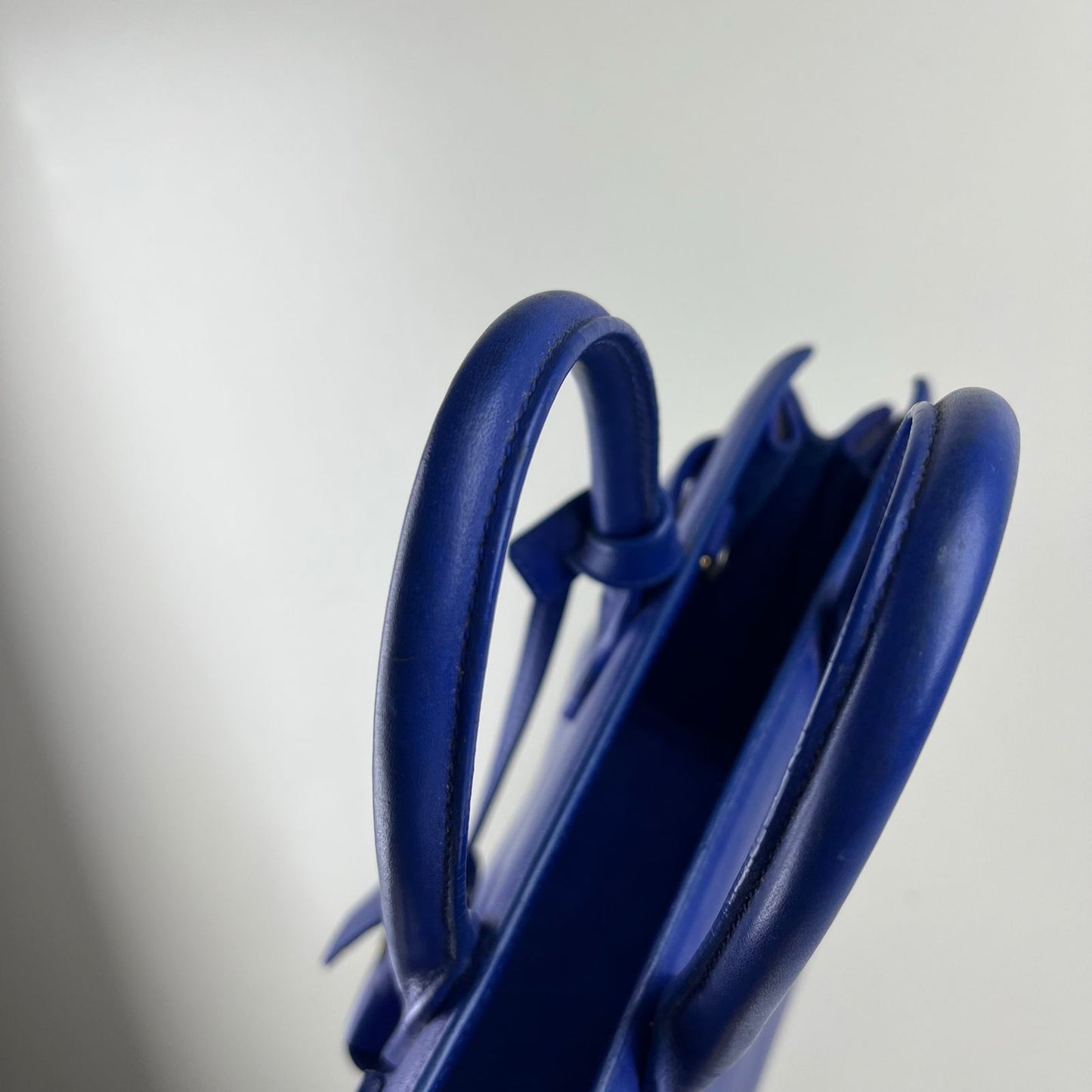 YSL Sac de Jour Blue – H10.5" x L12.5" x W6"