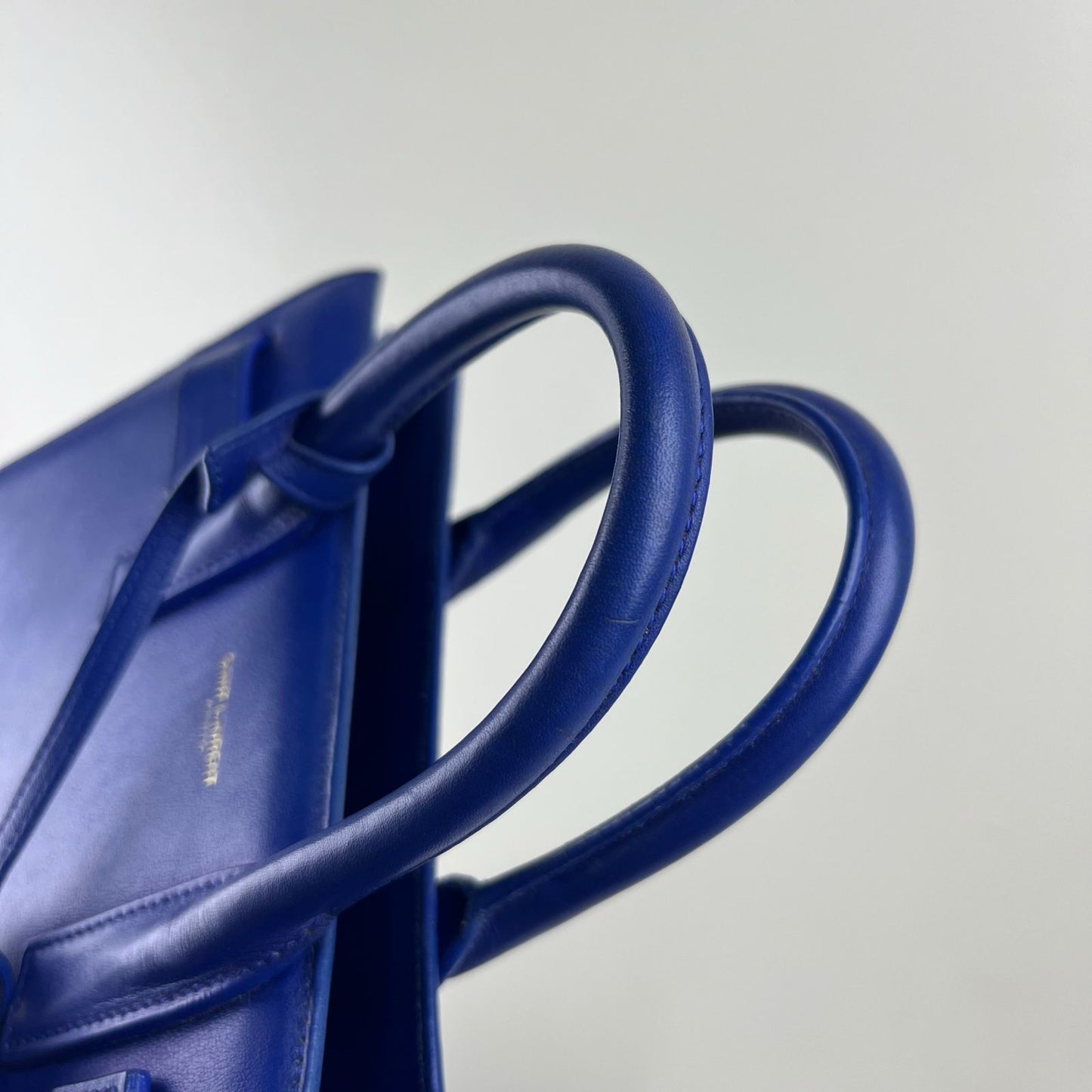 YSL Sac de Jour Blue – H10.5" x L12.5" x W6"