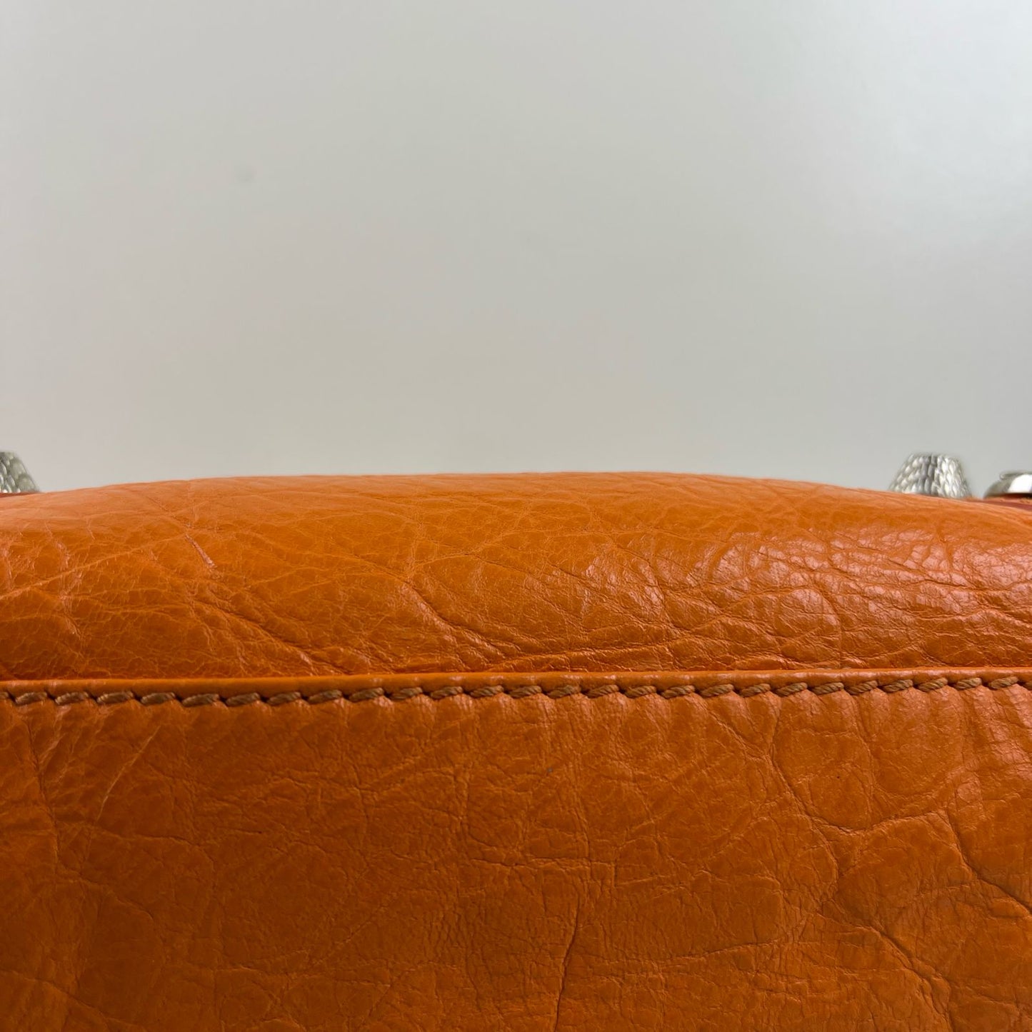 Balenciaga Mini City Orange – H6.2" x L9.4" x W3.1"