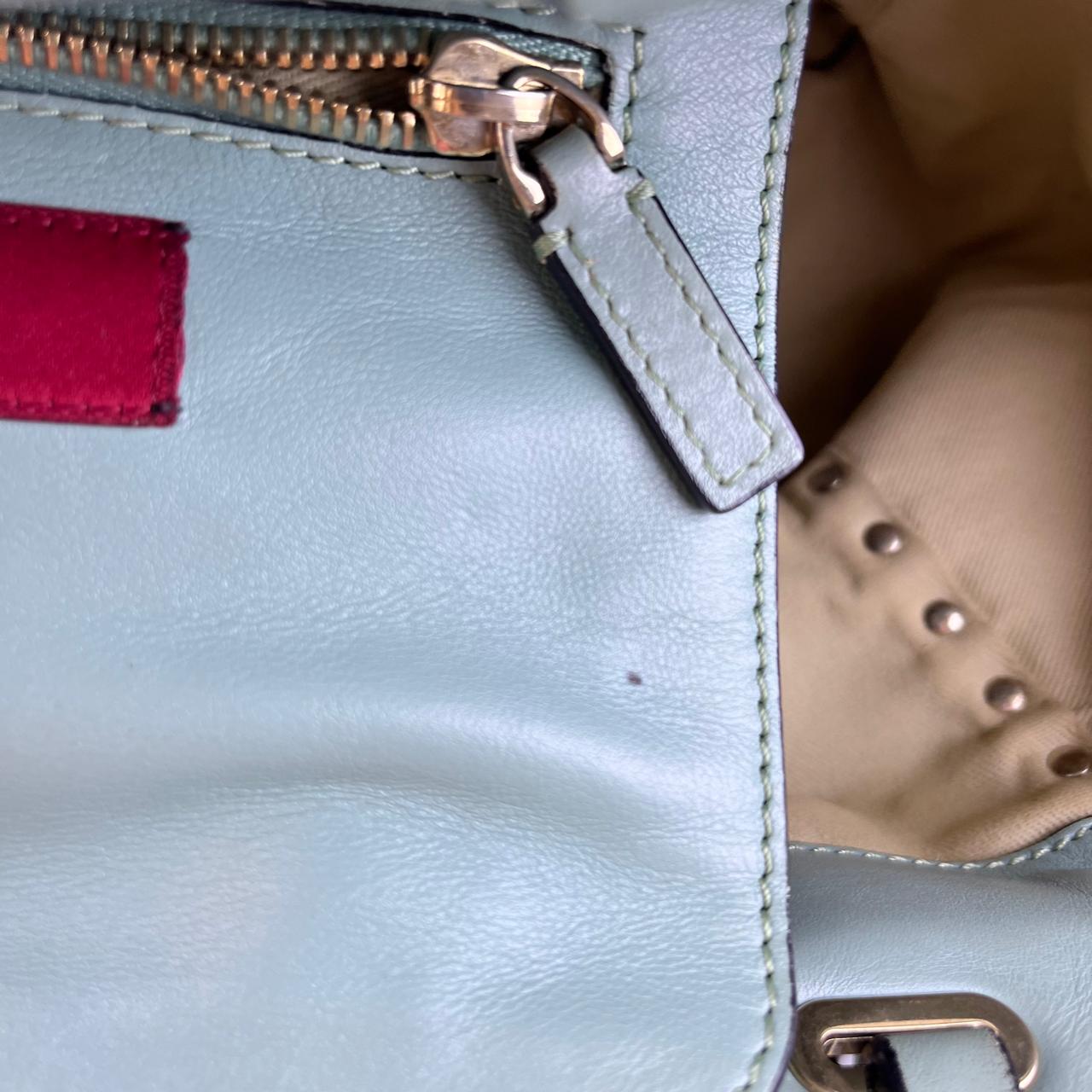 Valentino Rockstud Tote Teal – H10" x L13.5" x W5.5"