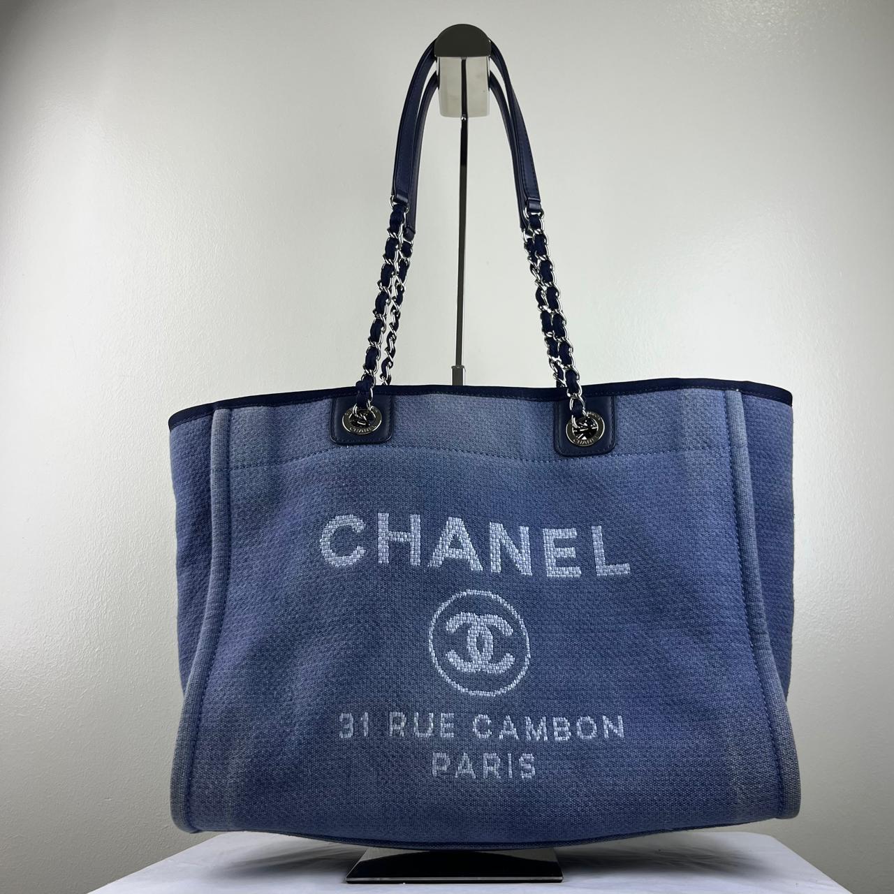 Chanel Deauville Blue – 11"H x 15"L x 6"W