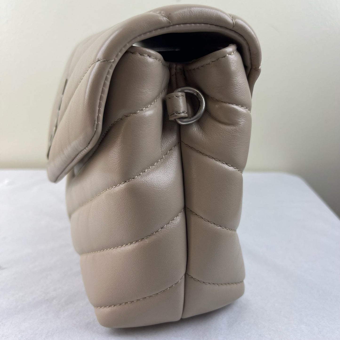 YSL Loulou Toy Leather Small Beige