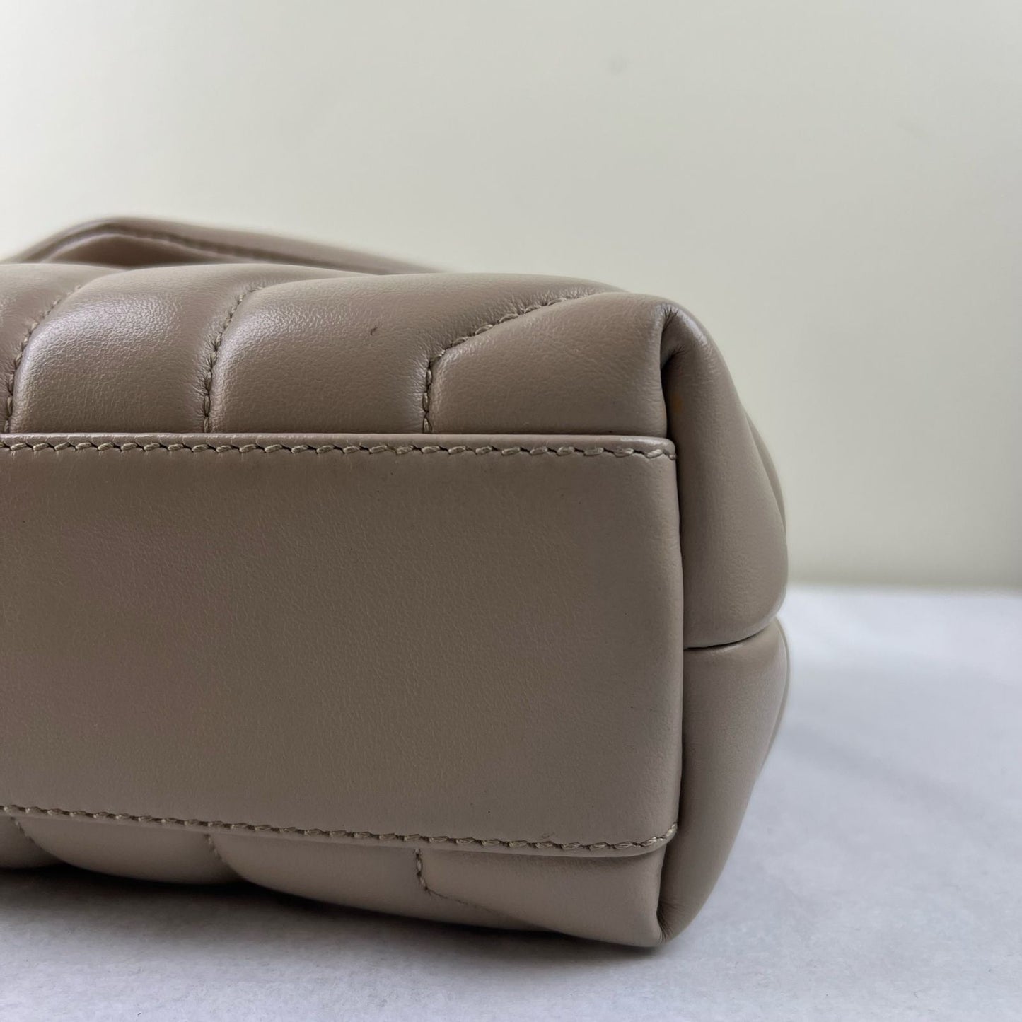 YSL Loulou Toy Leather Small Beige