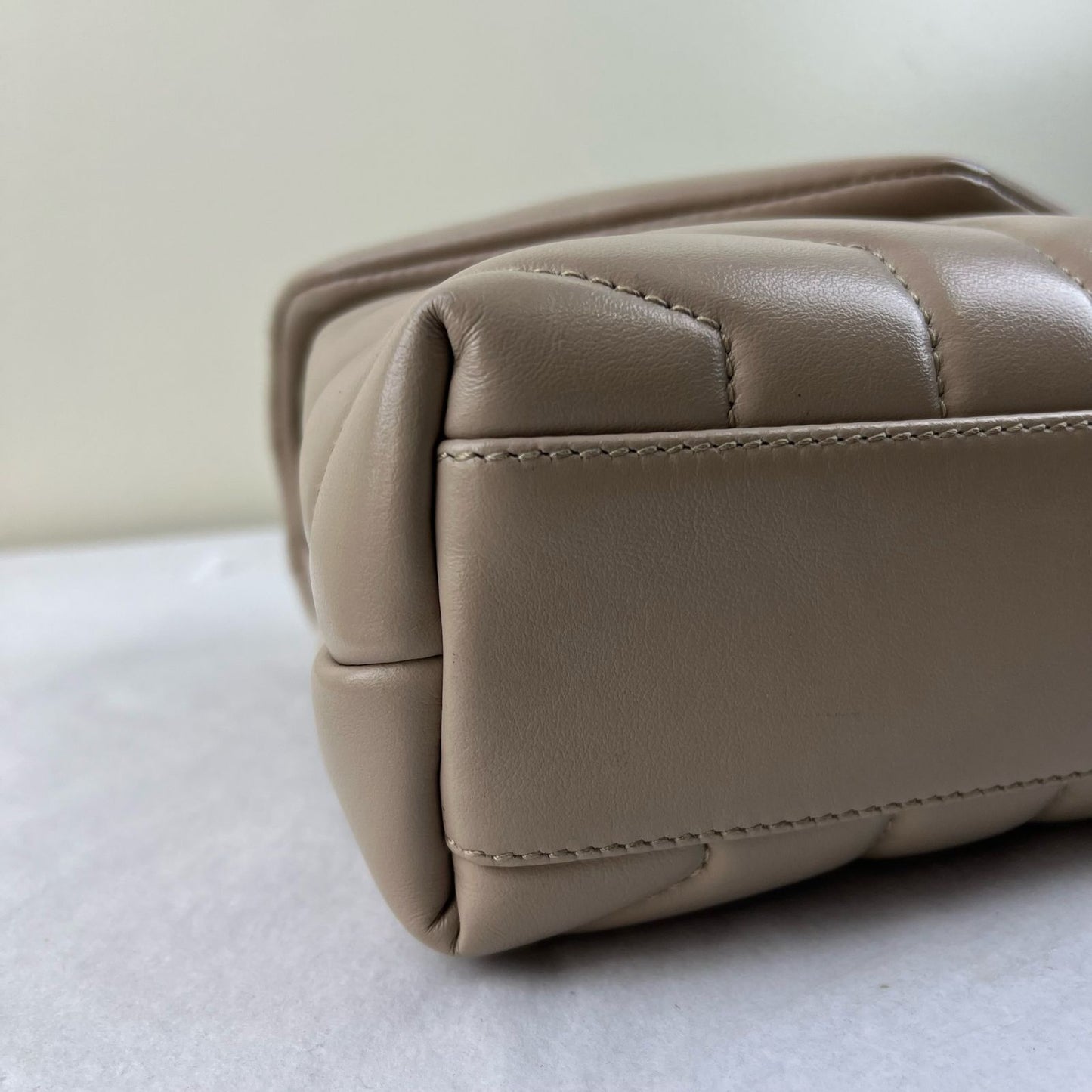 YSL Loulou Toy Leather Small Beige