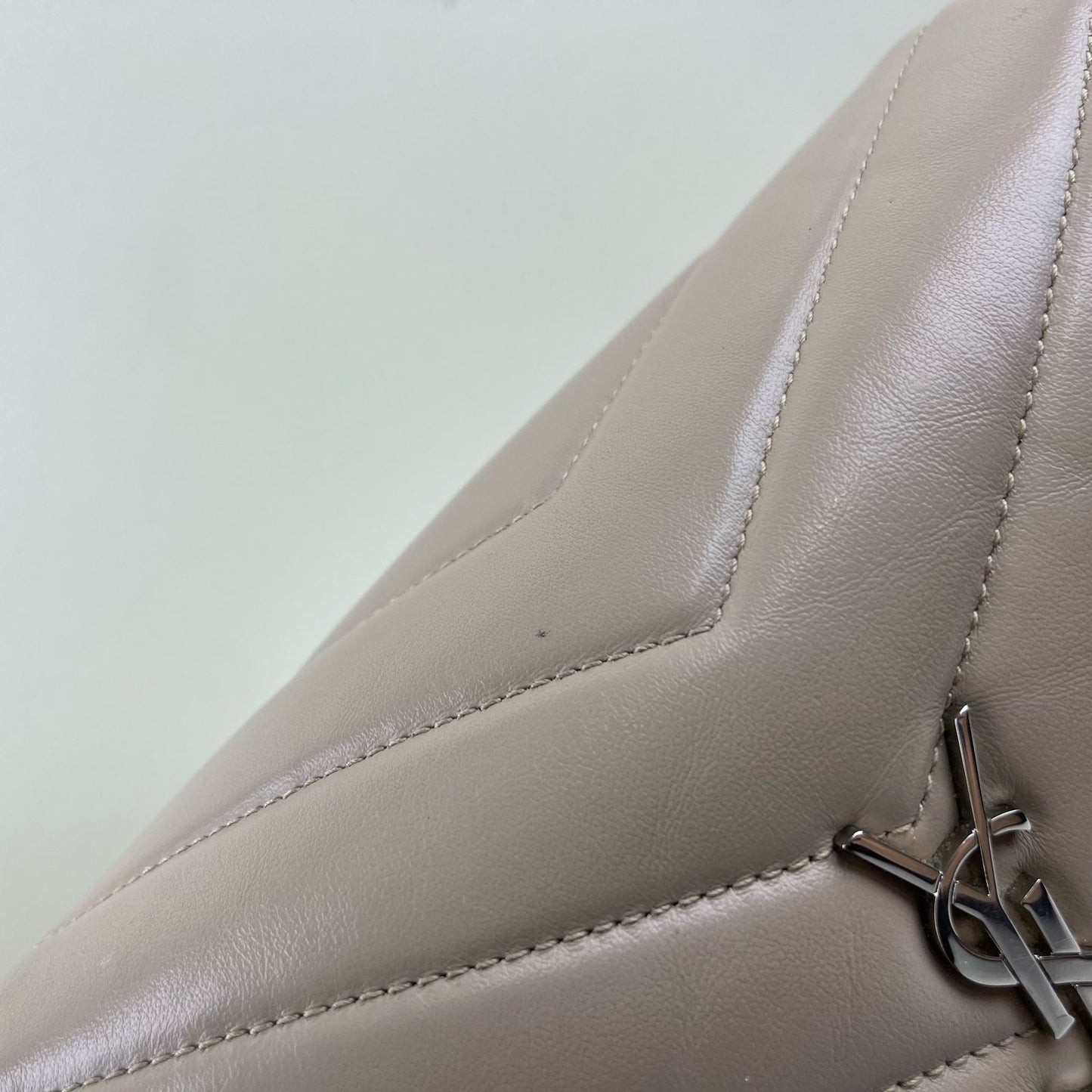YSL Loulou Toy Leather Small Beige
