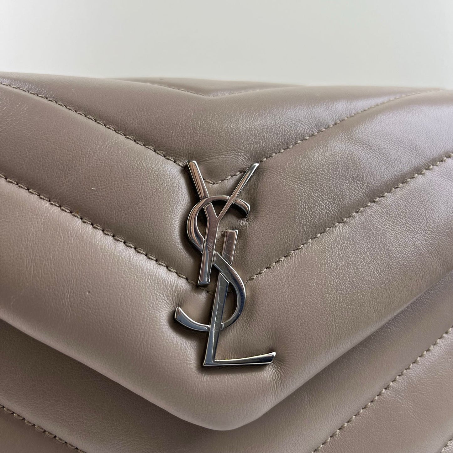 YSL Loulou Toy Leather Small Beige