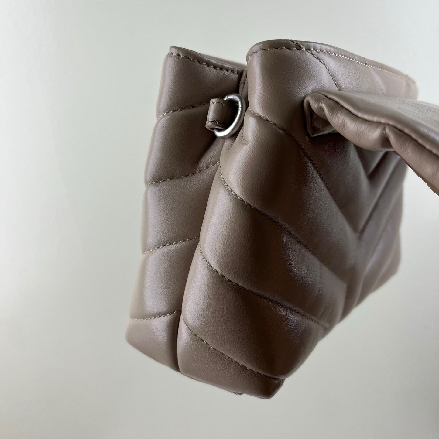 YSL Loulou Toy Leather Small Beige