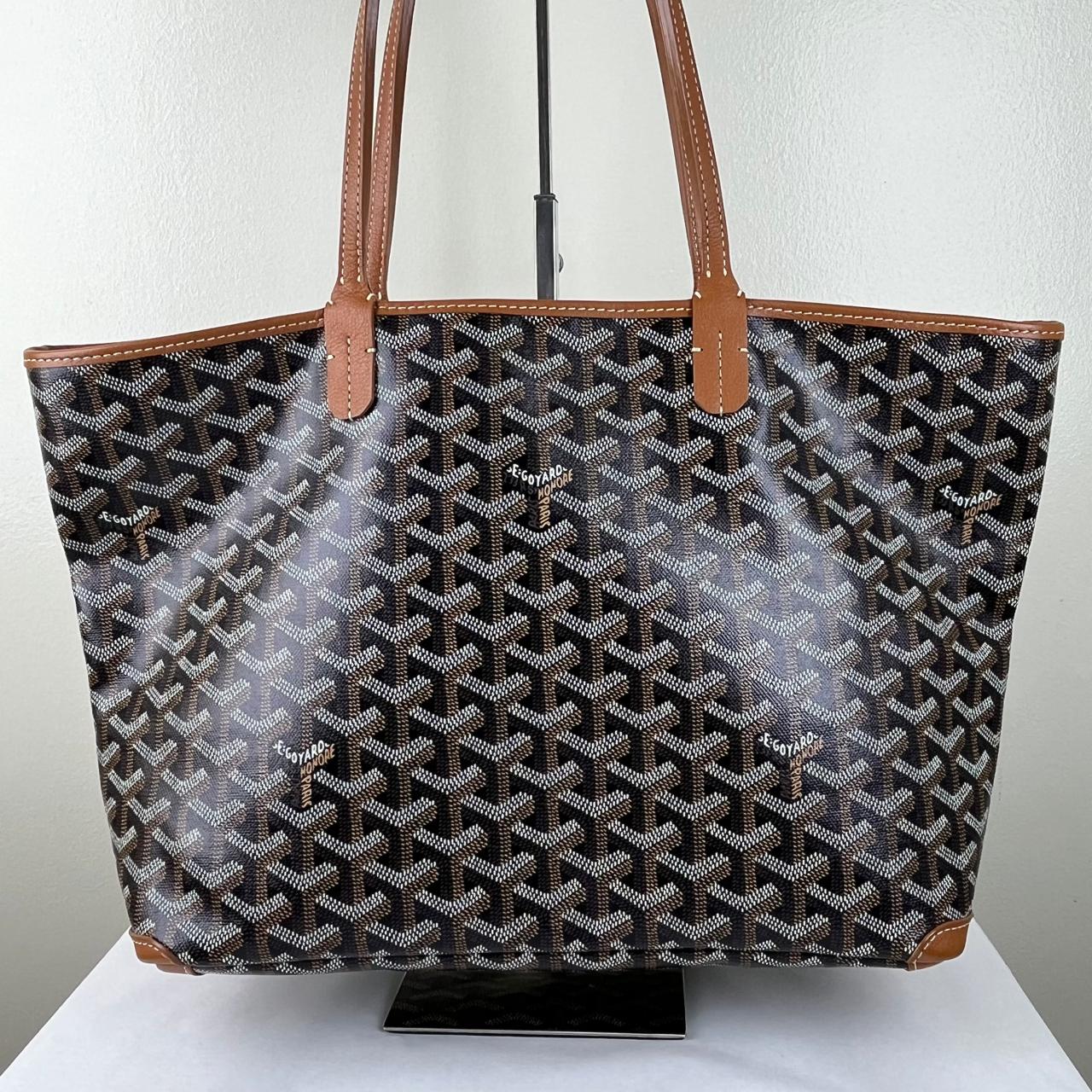Goyard Artois PM Black & Tan – 9.4"H x 11.8"L x 5.5"W