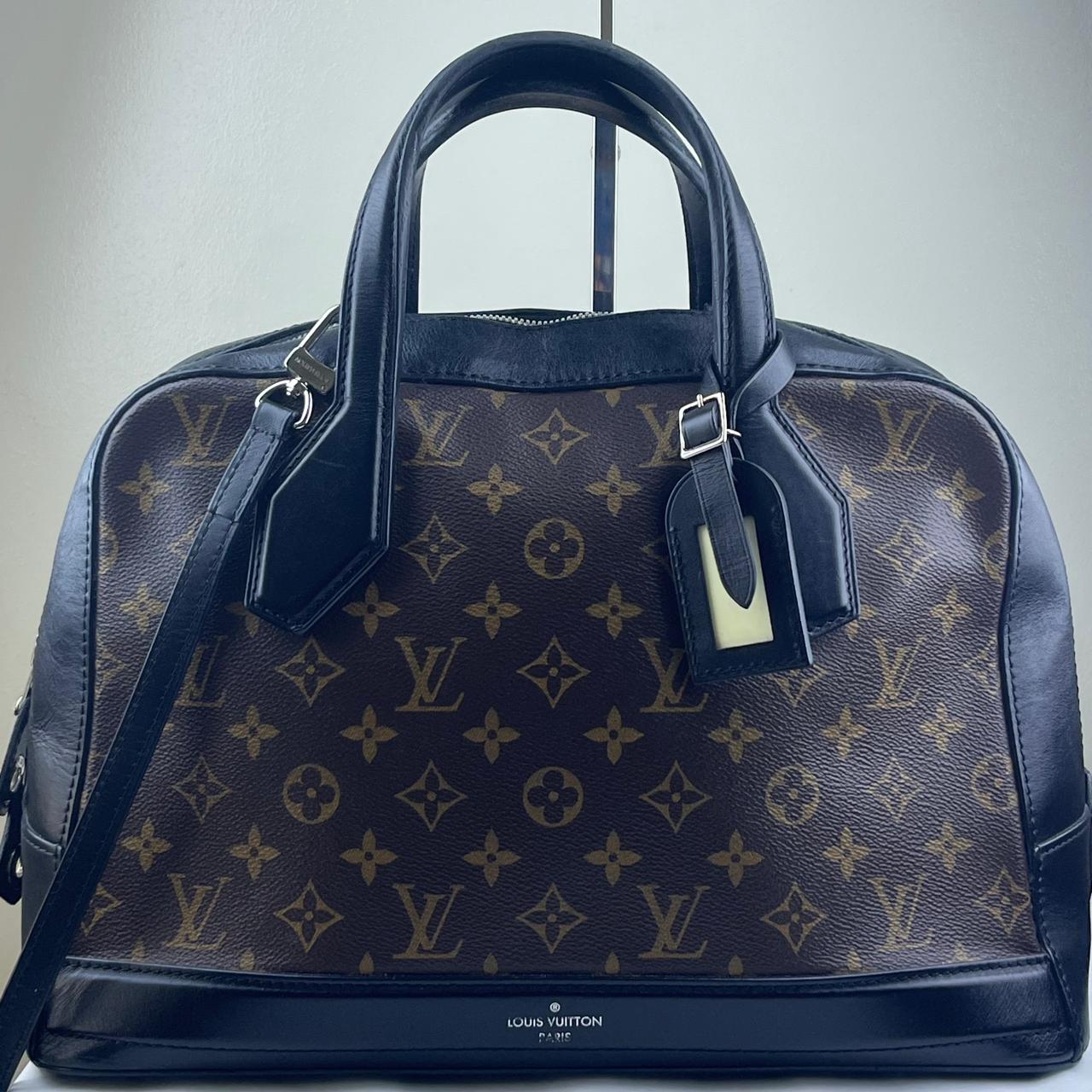 Louis Vuitton Dora Monogram Canvas Black Trims – 8.7"H x 12.6"L x 5.1"W