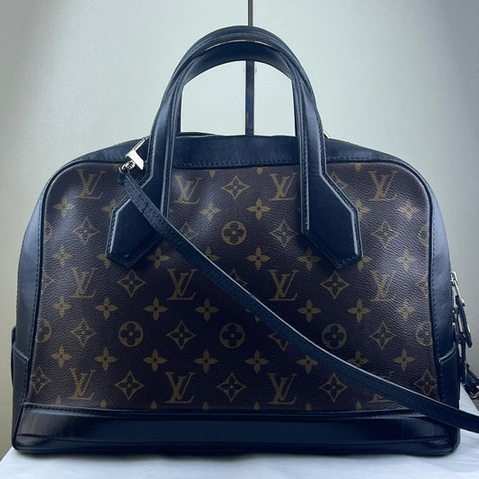 Louis Vuitton Dora Monogram Canvas Black Trims – 8.7"H x 12.6"L x 5.1"W
