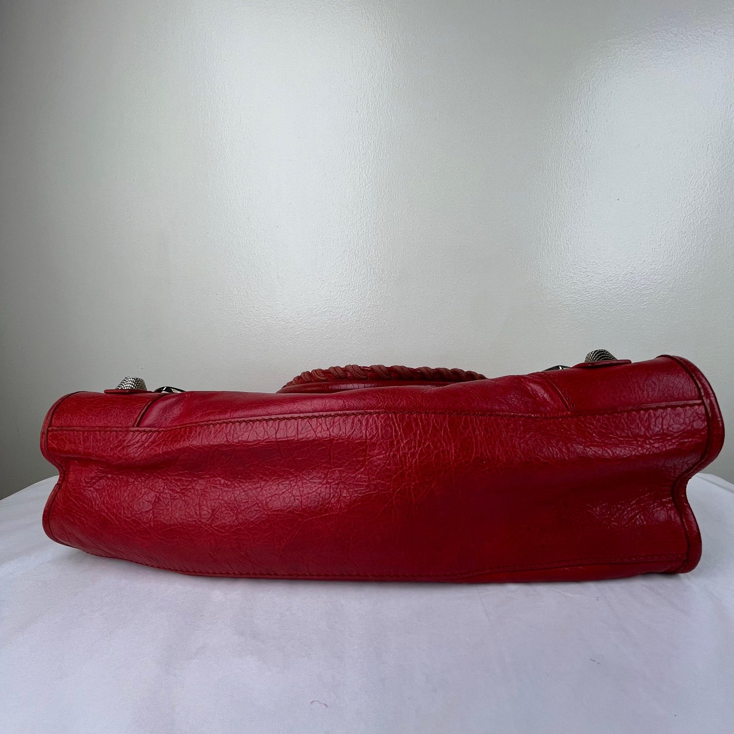 Balenciaga City Medium Red – 13"H x 15"L x 6"W