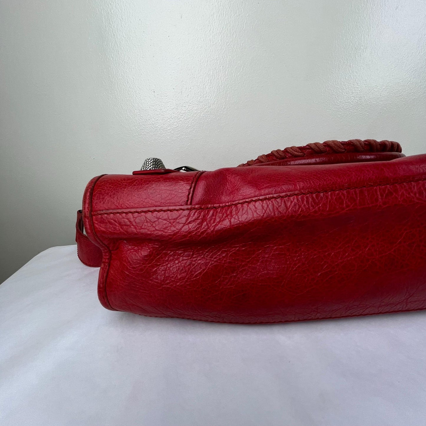 Balenciaga City Medium Red – 13"H x 15"L x 6"W