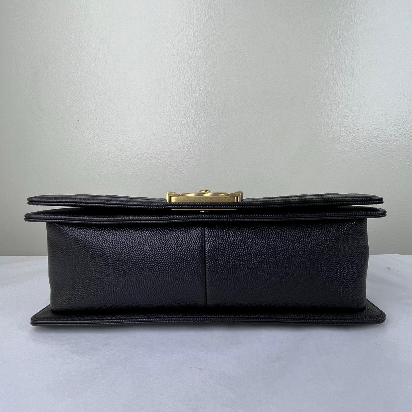 Chanel Le Boy Black – 5.9"H x 9.8"L x 3.5"W