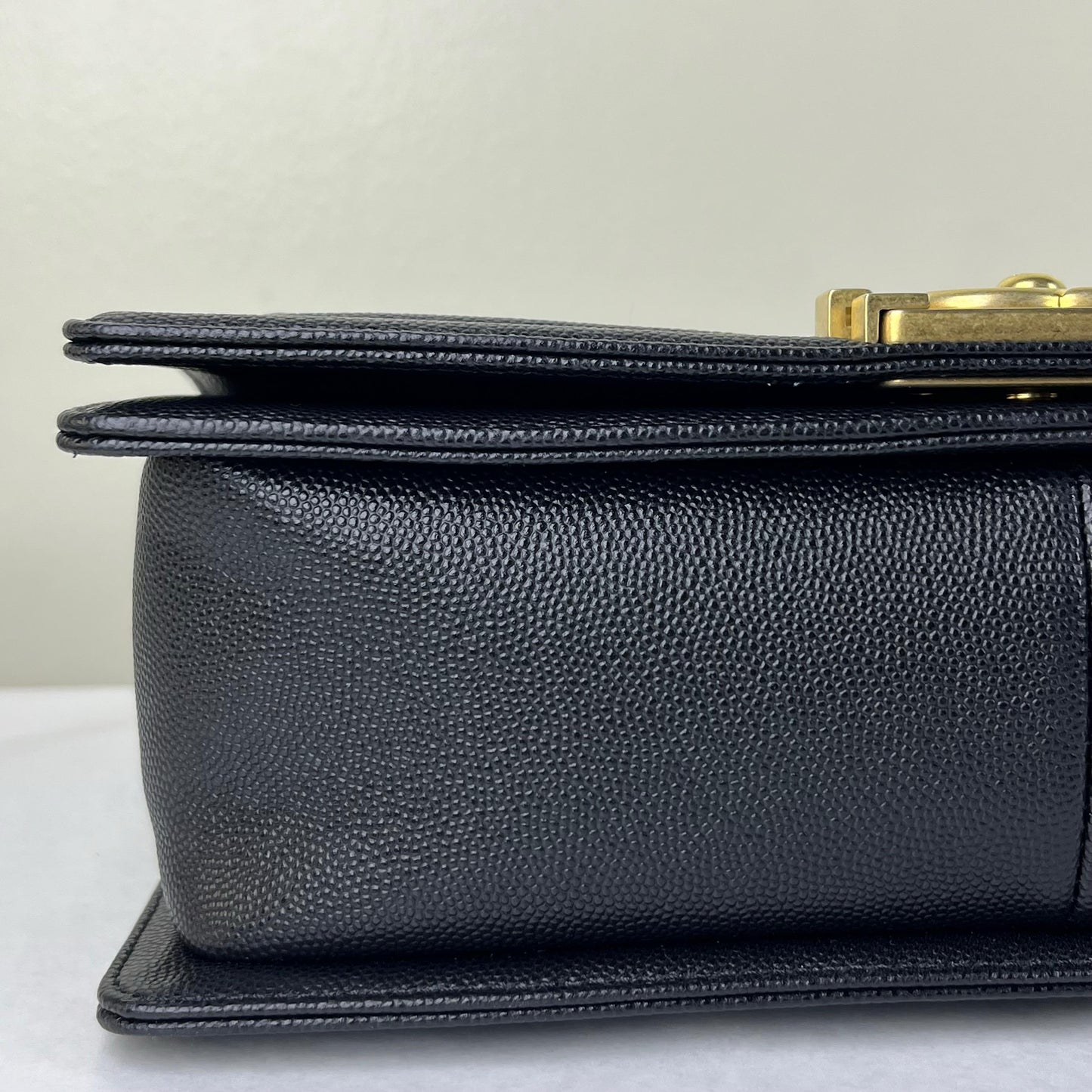 Chanel Le Boy Black – 5.9"H x 9.8"L x 3.5"W