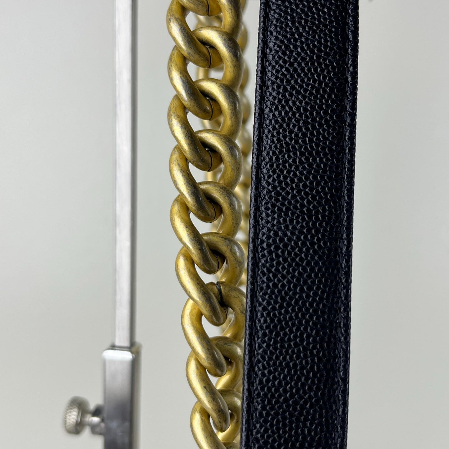 Chanel Le Boy Black – 5.9"H x 9.8"L x 3.5"W