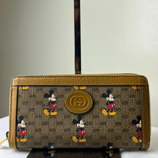 Gucci x Mickey Mouse Long Wallet