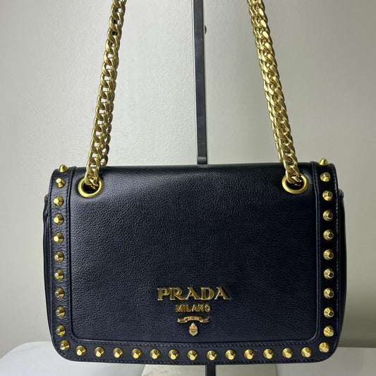 Prada Pattina Glace Calf Leather Nero Black