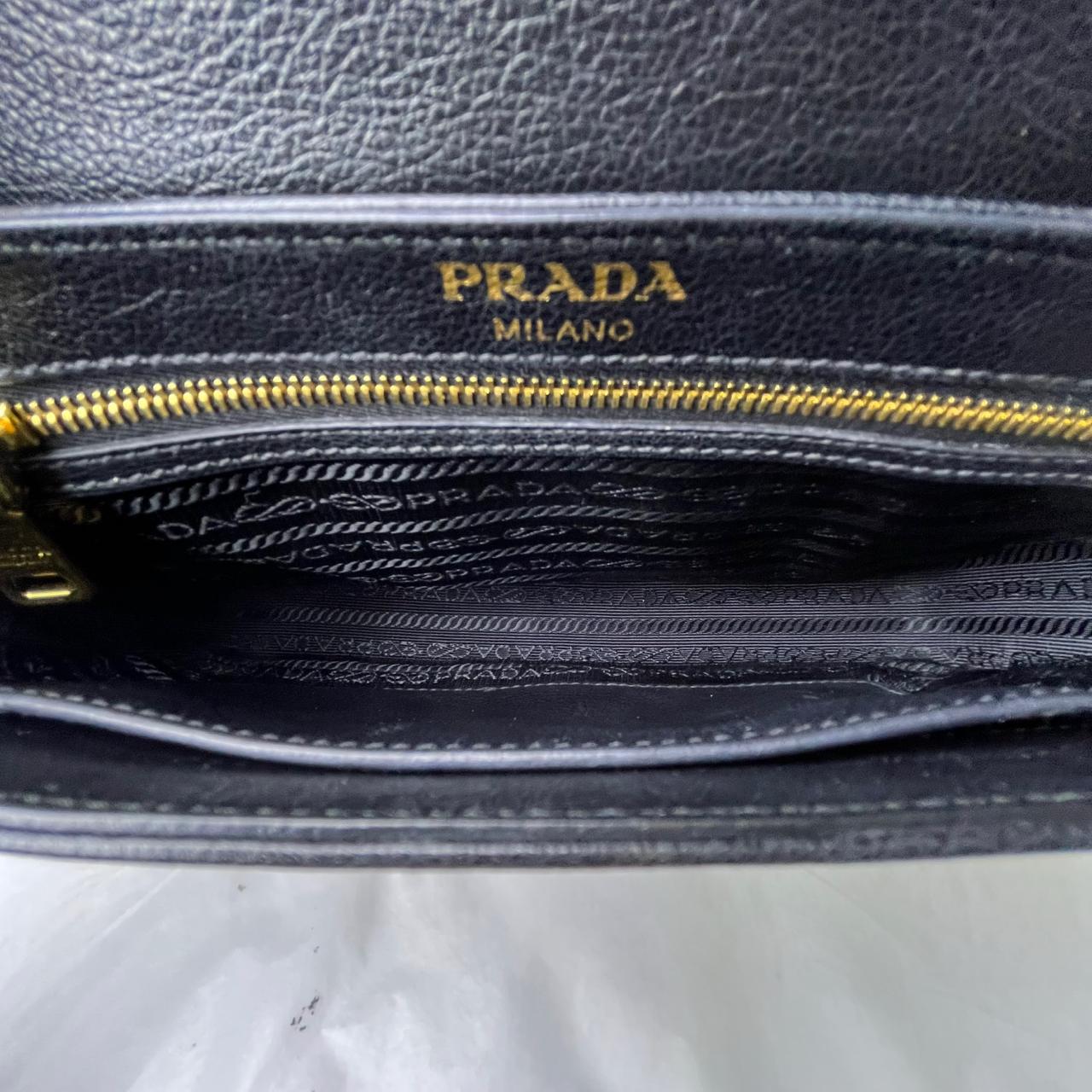 Prada Pattina Glace Calf Leather Nero Black