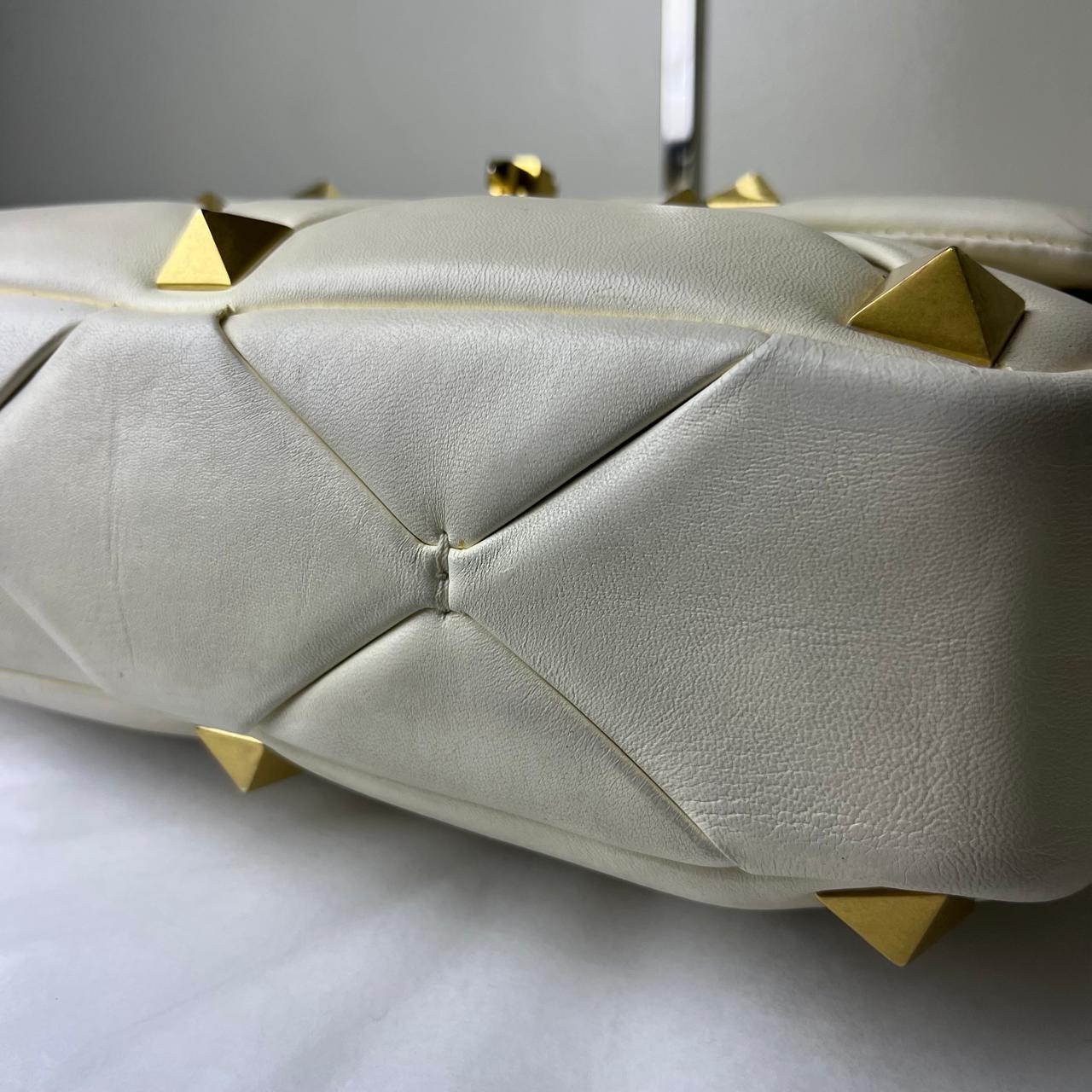 Valentino White Roman Stud Large