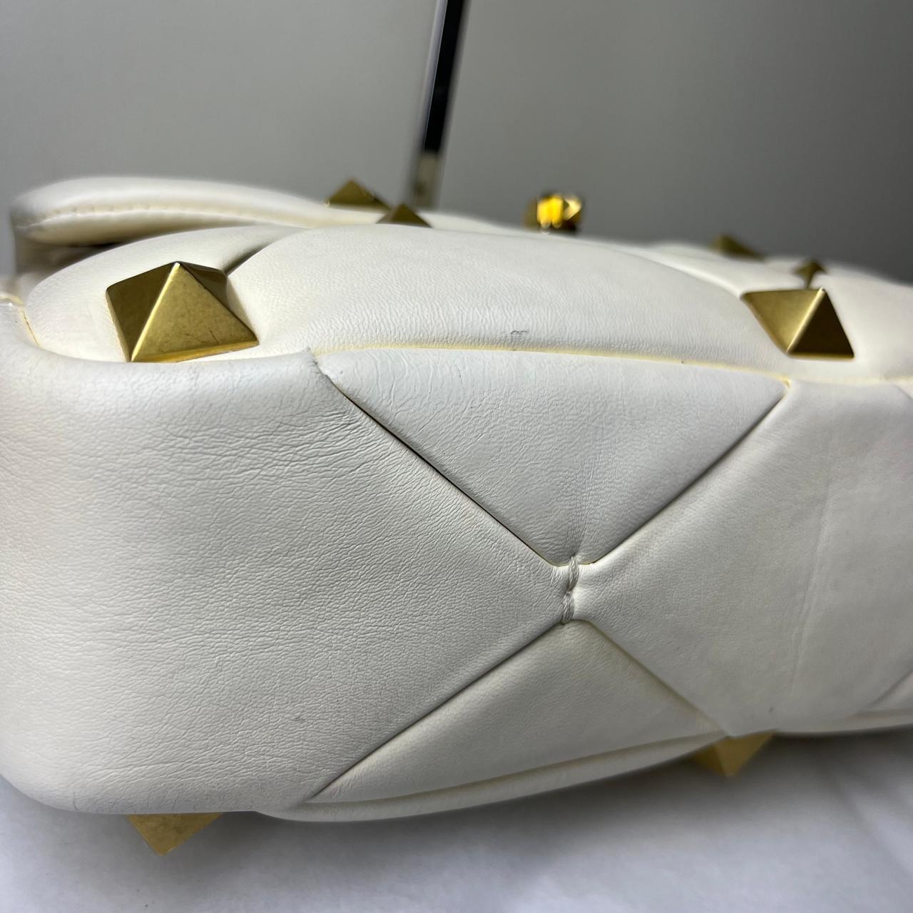 Valentino White Roman Stud Large