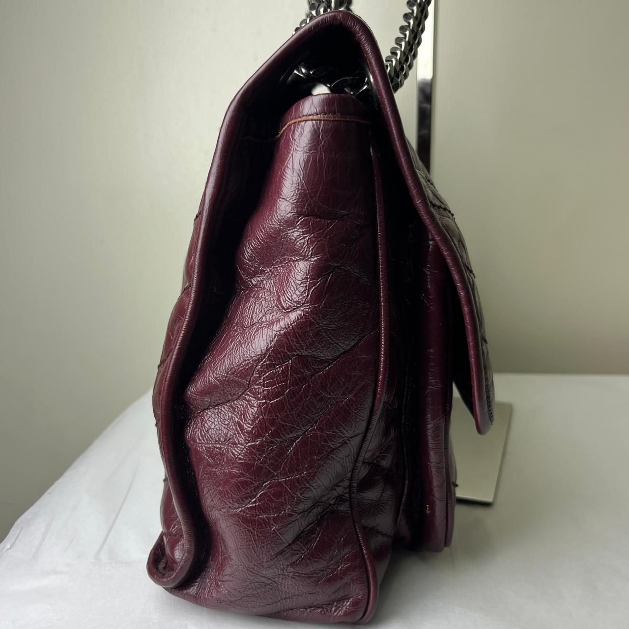 YSL Niki Chain Flap Maroon