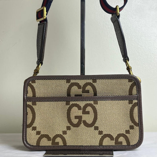 Gucci Jumbo GG Brown Mini Camera Bag