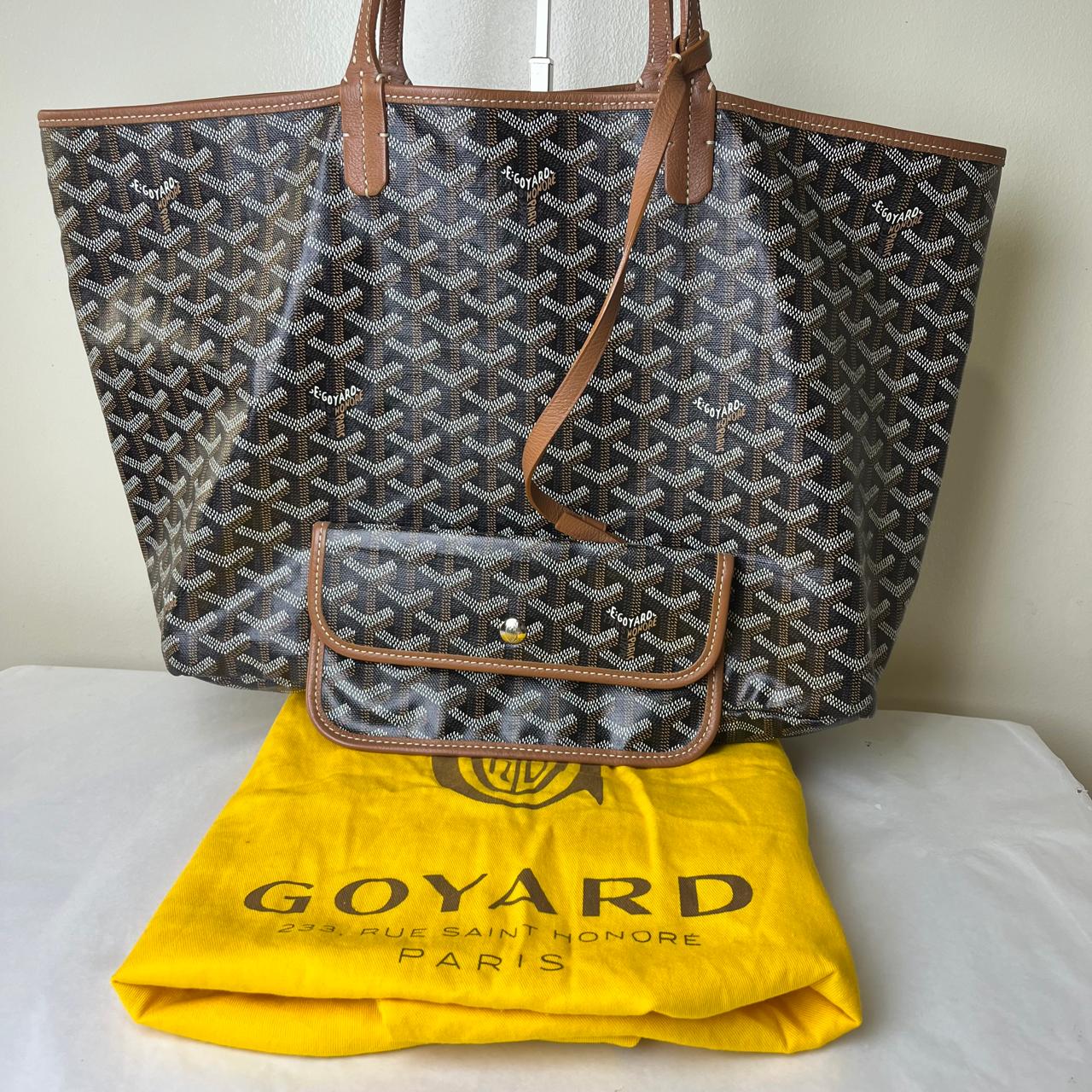 Goyard St. Louis, Black on Brown