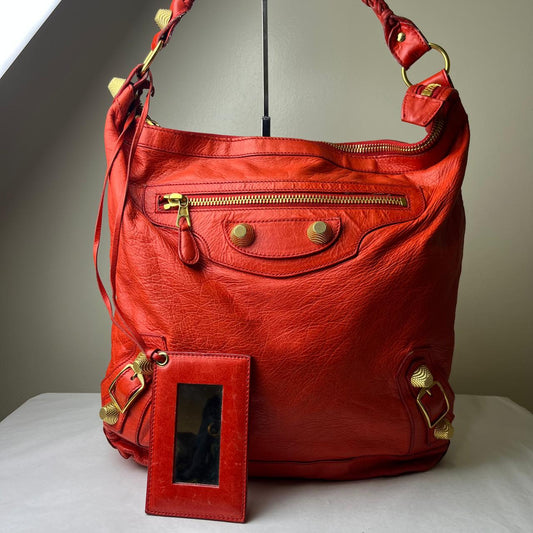 Balenciaga Giant 21 Hobo Red