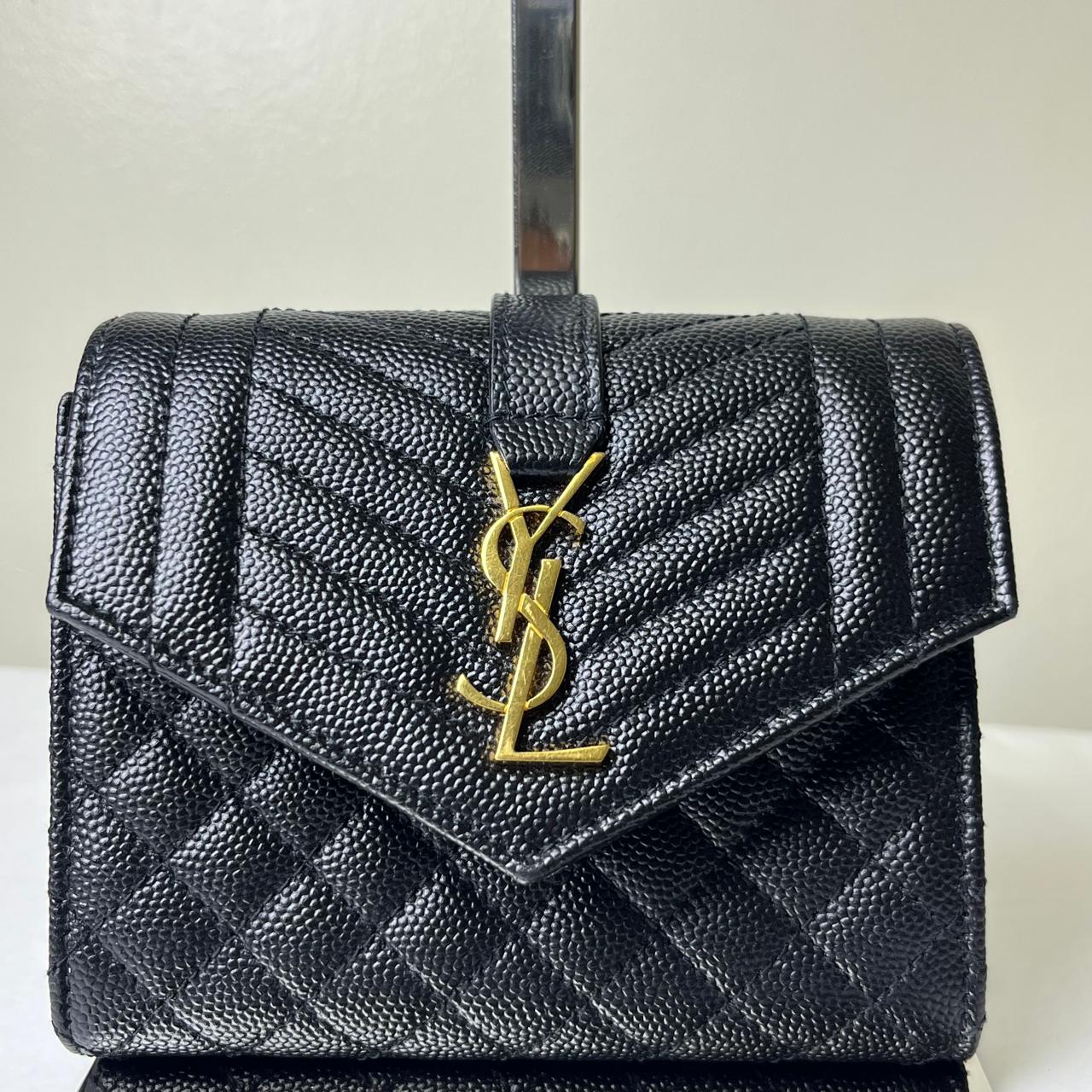 YSL	Envelope Small Wallet Black