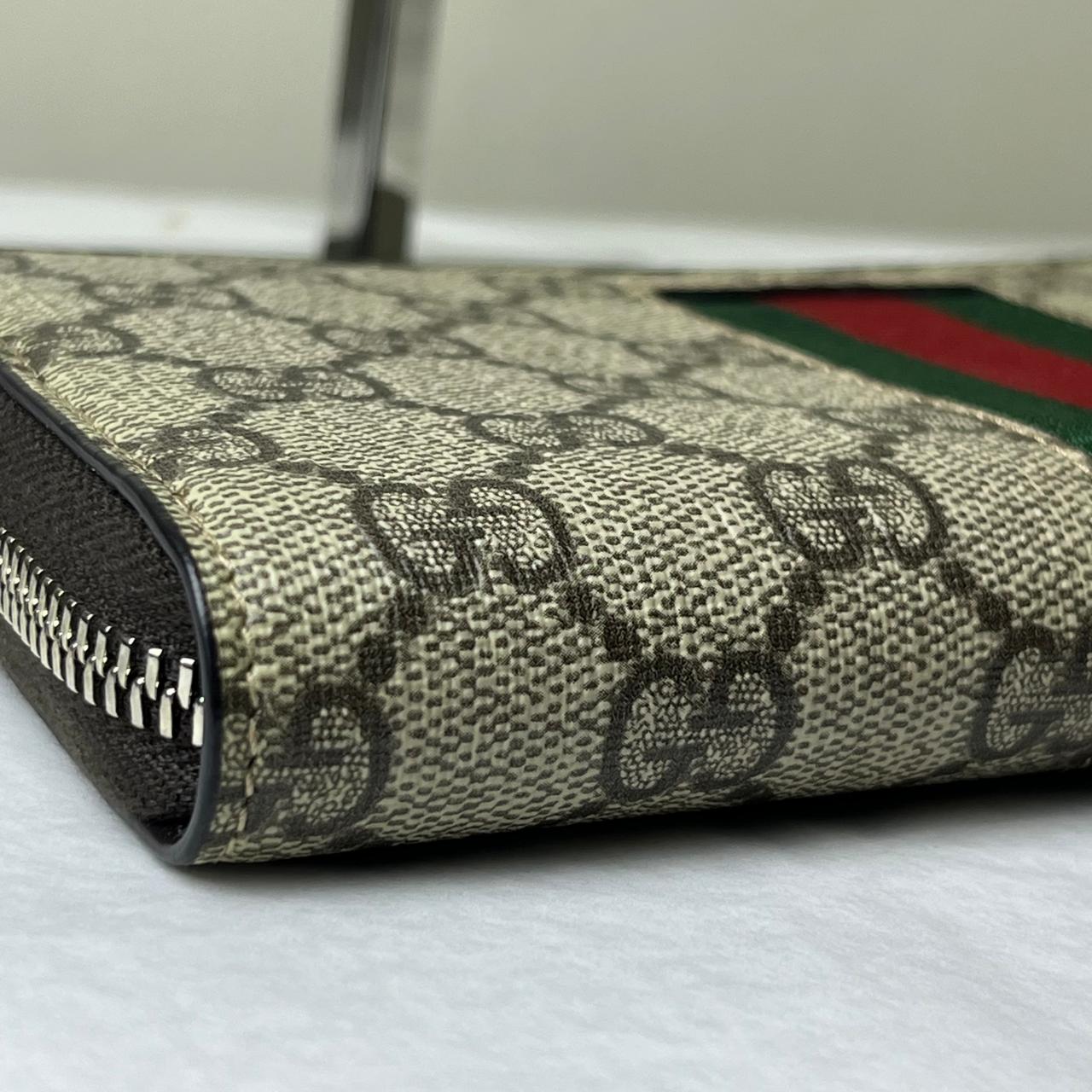 Gucci Bee Web Zippy Wallet