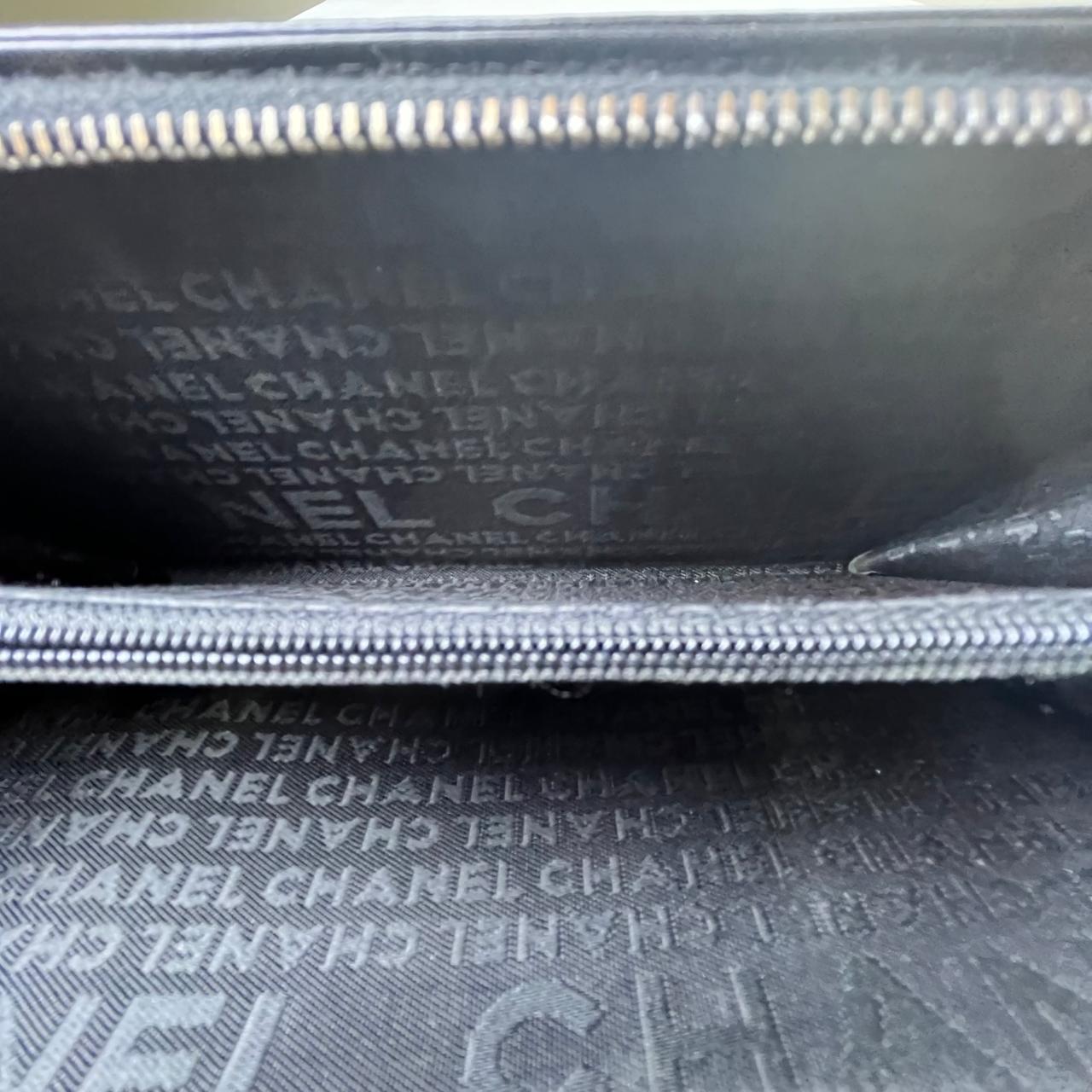 Chanel Long Black Leather Wallet