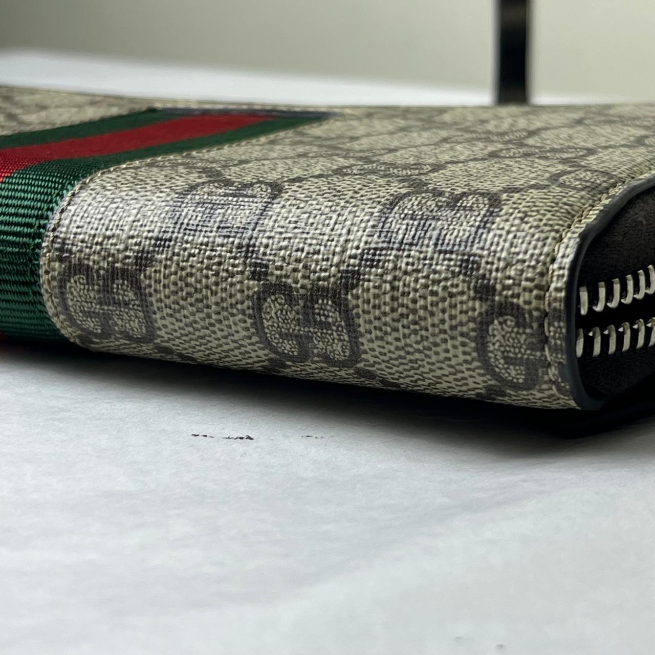 Gucci Bee Web Zippy Wallet