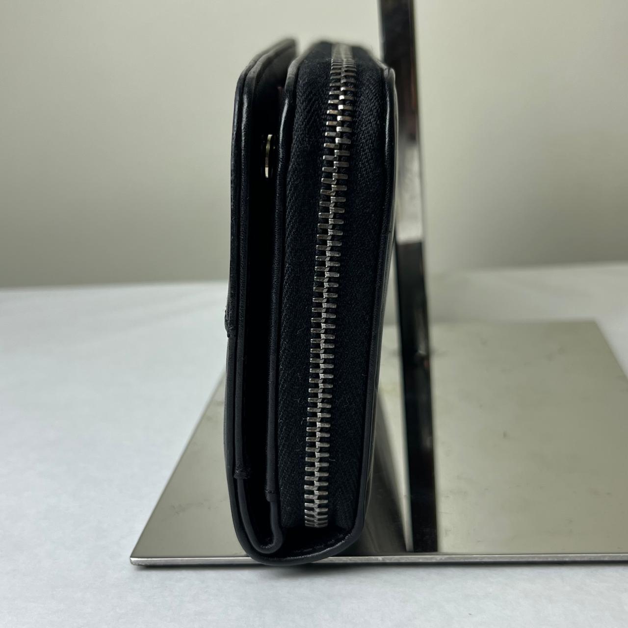 Chanel Long Black Leather Wallet