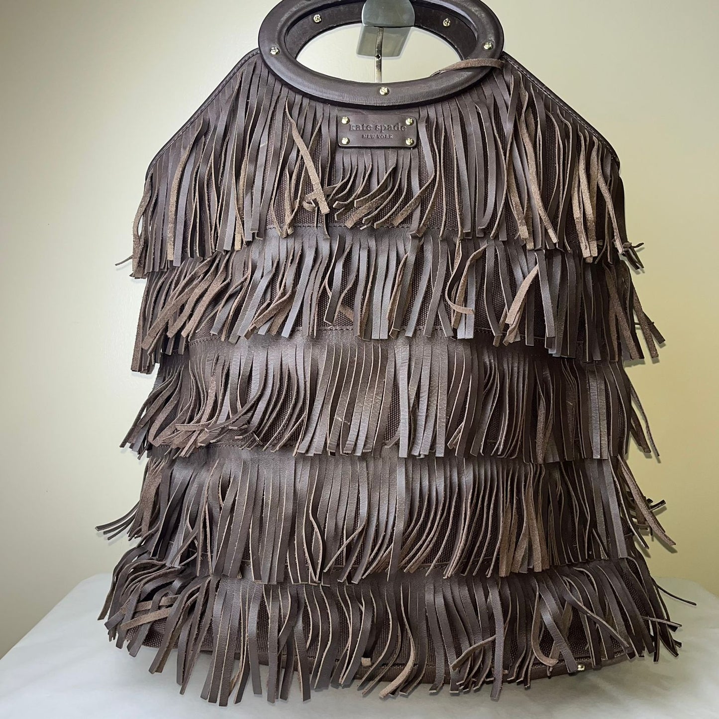 Kate Spade Fringe Bag Brown