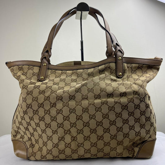 Gucci GG Canvas Tote Light Brown