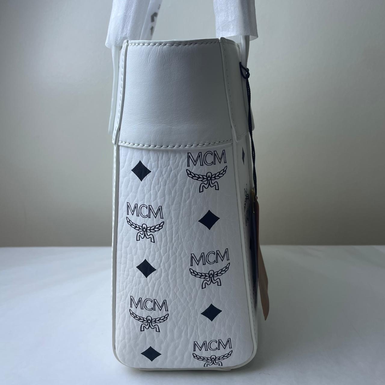 MCM Aren Shopper Mini Bag - White