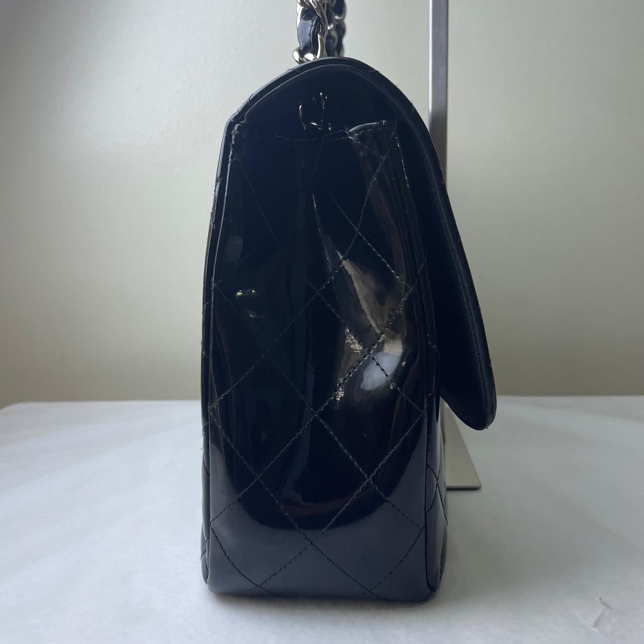 Chanel Classic Jumbo Flap Patent - Black