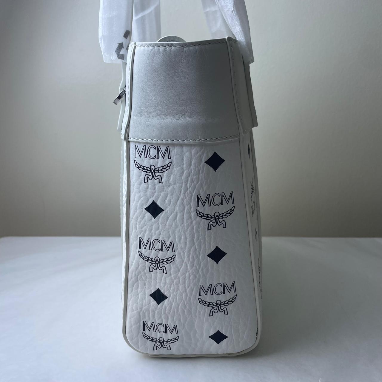 MCM Aren Shopper Mini Bag - White