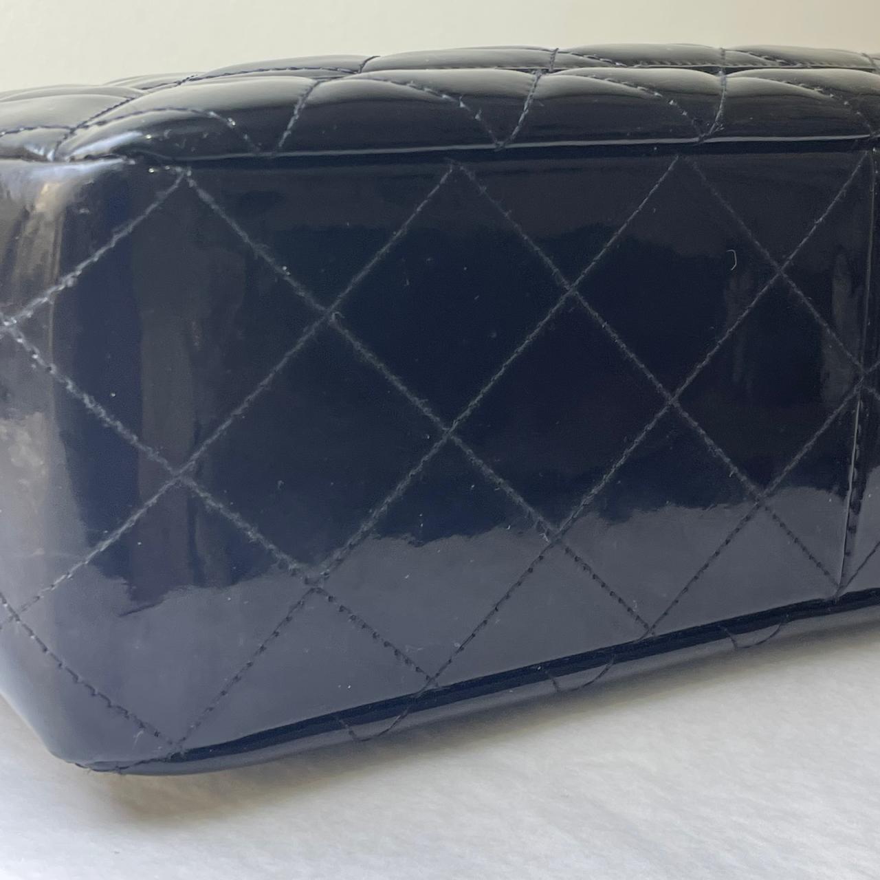 Chanel Classic Jumbo Flap Patent - Black