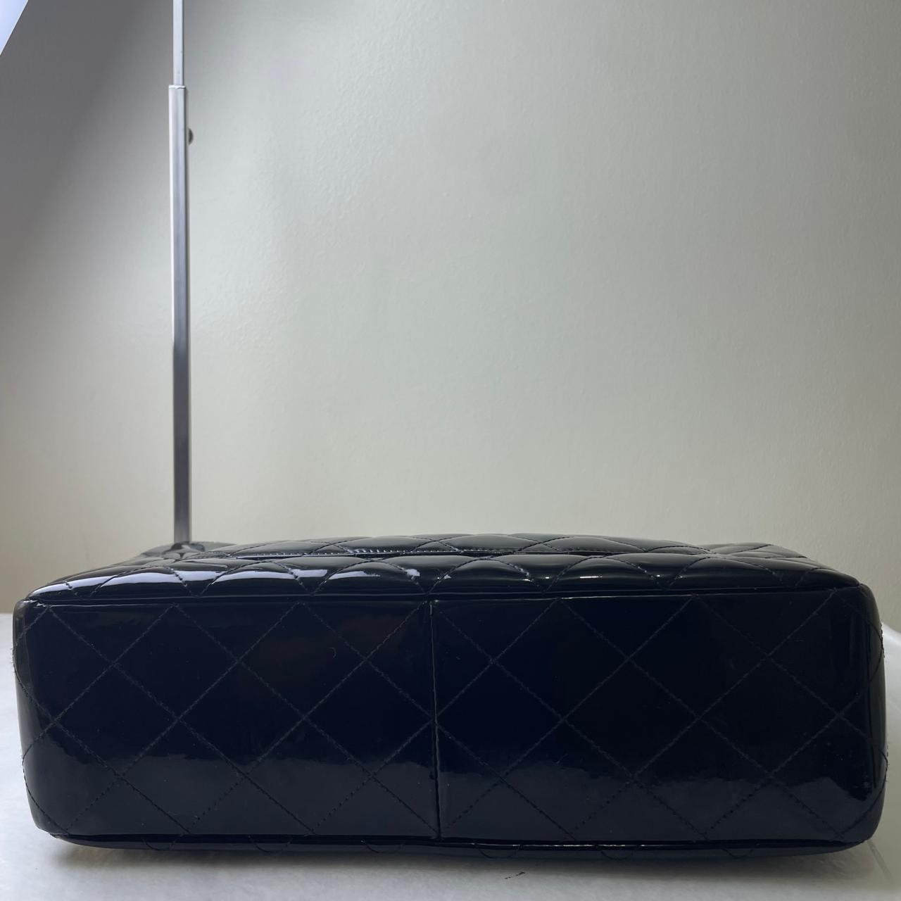 Chanel Classic Jumbo Flap Patent - Black
