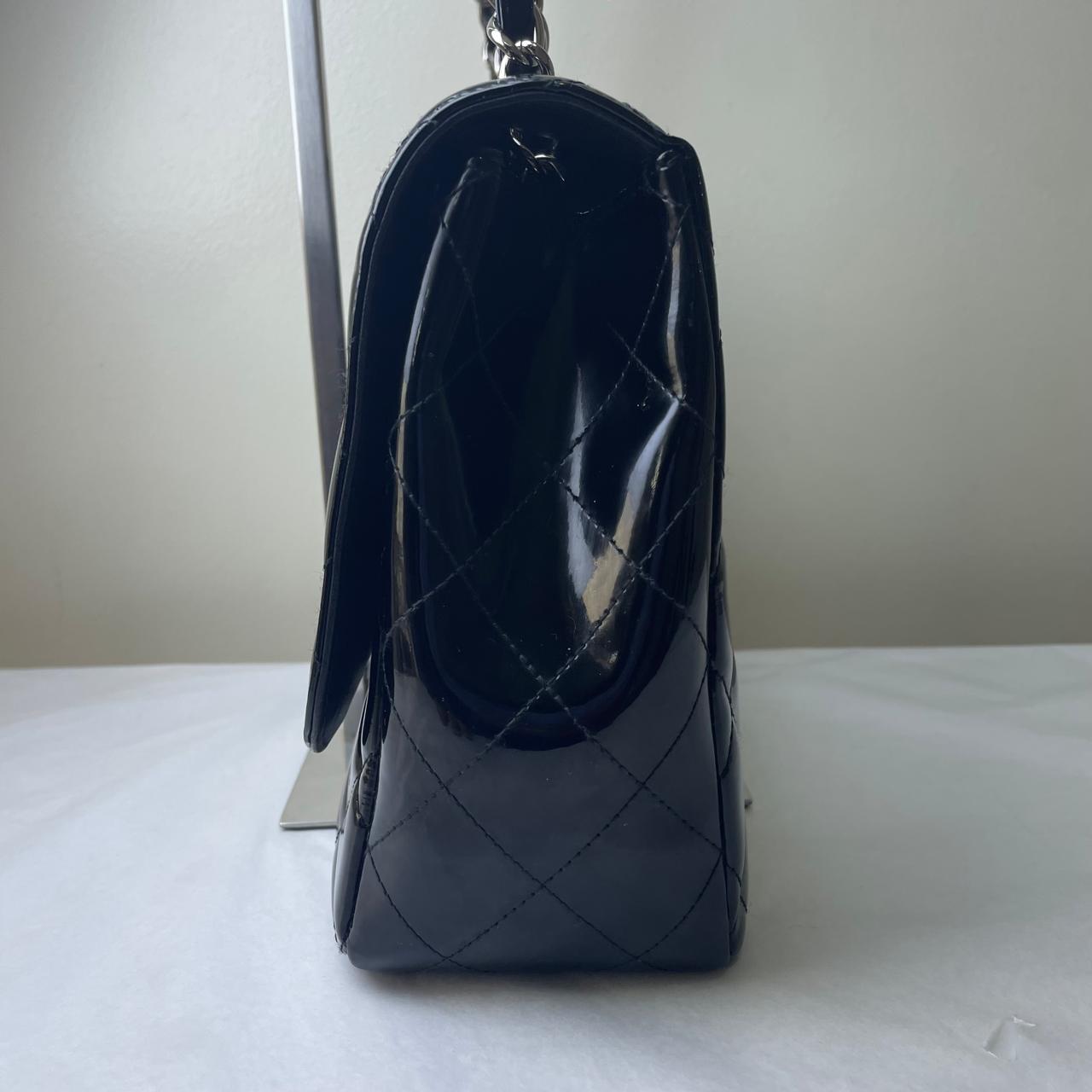 Chanel Classic Jumbo Flap Patent - Black