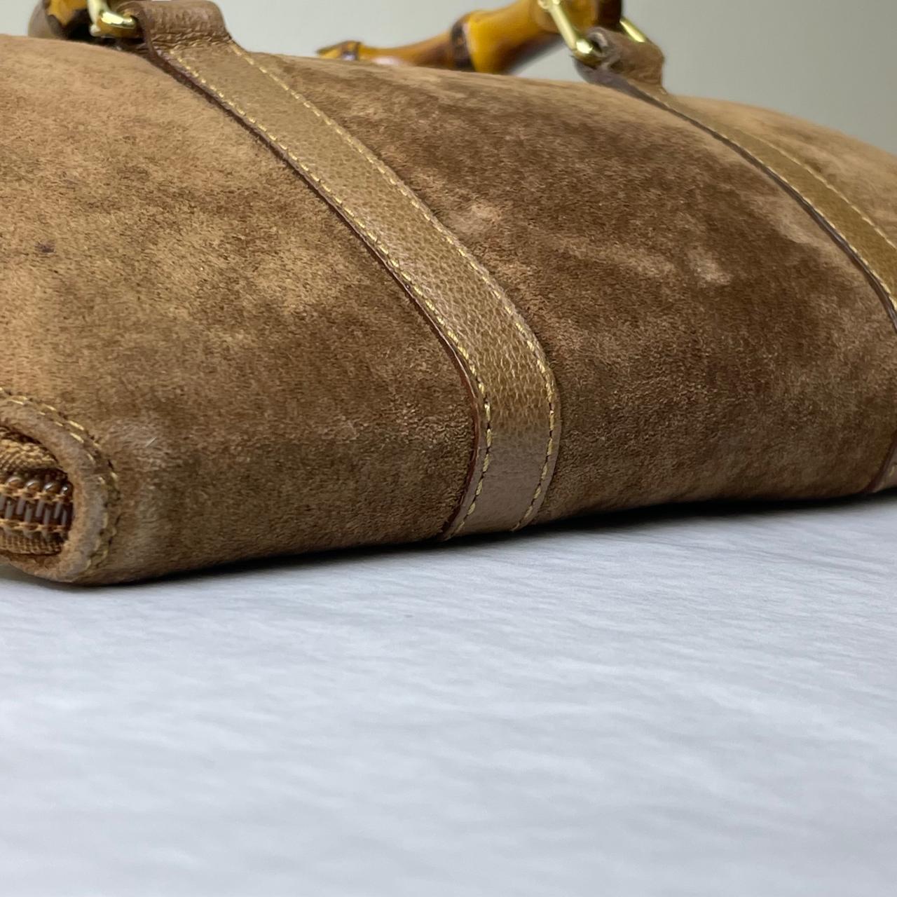 Gucci Bamboo Suede Wallet Shoulder bag - Brown