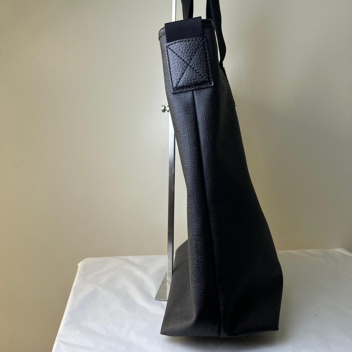 Gucci PVC Tote and Shoulder Bag - Black