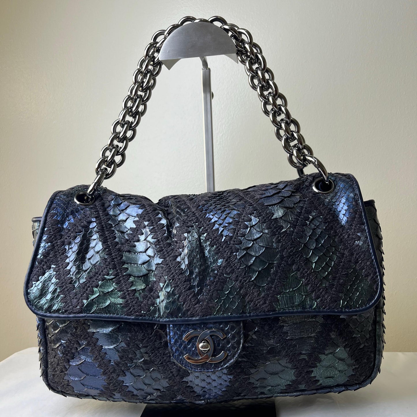 Chanel Metalic Blue & Green Mermaid Bag
