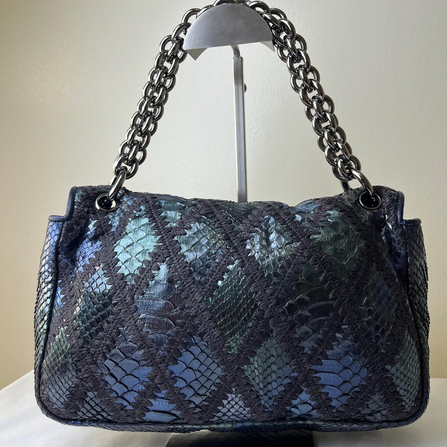 Chanel Metalic Blue & Green Mermaid Bag