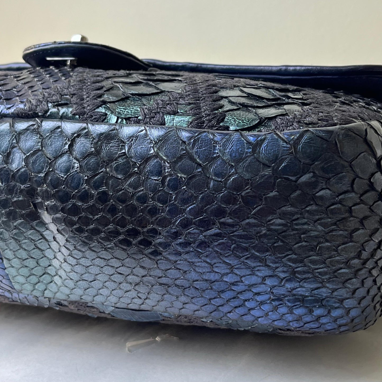 Chanel Metalic Blue & Green Mermaid Bag