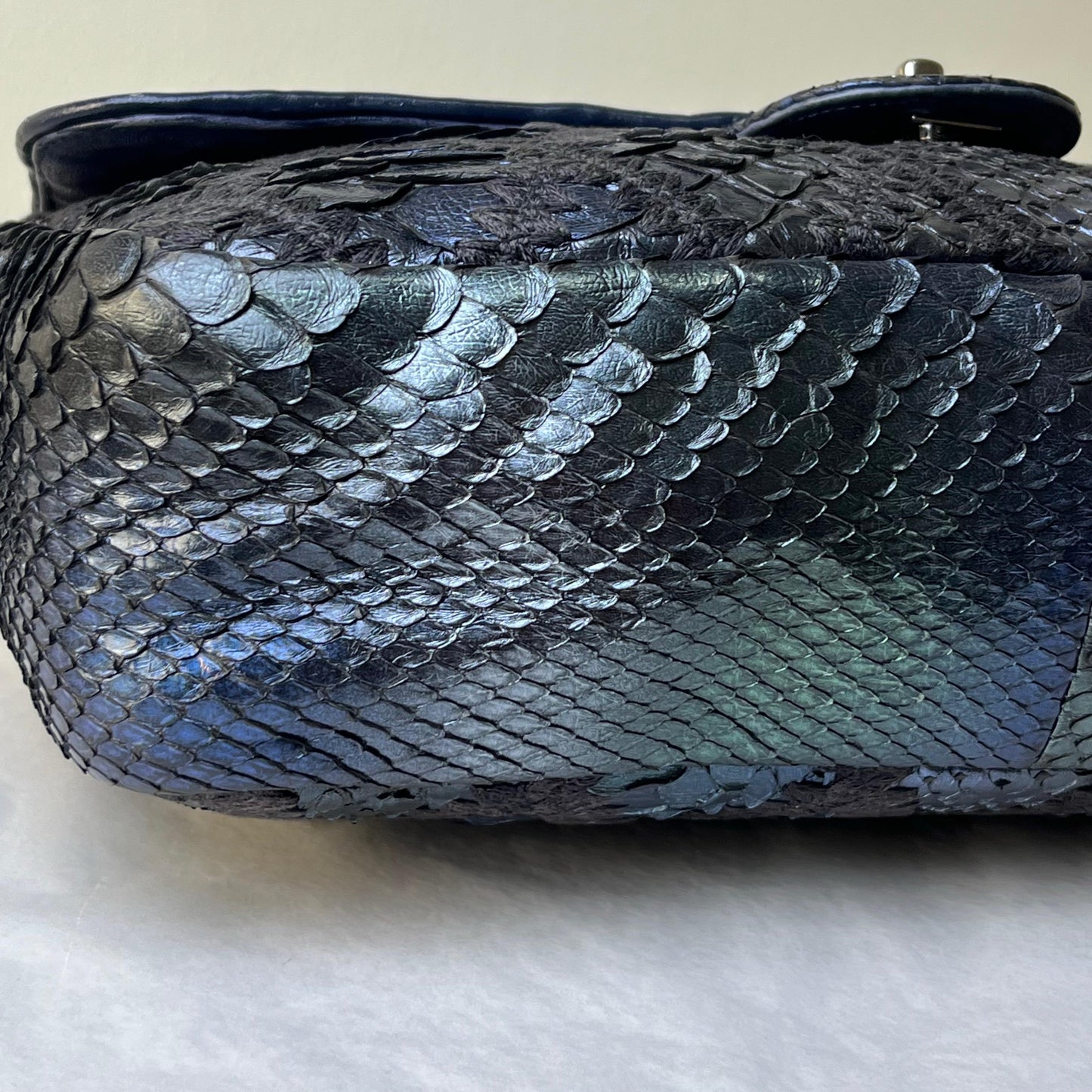 Chanel Metalic Blue & Green Mermaid Bag