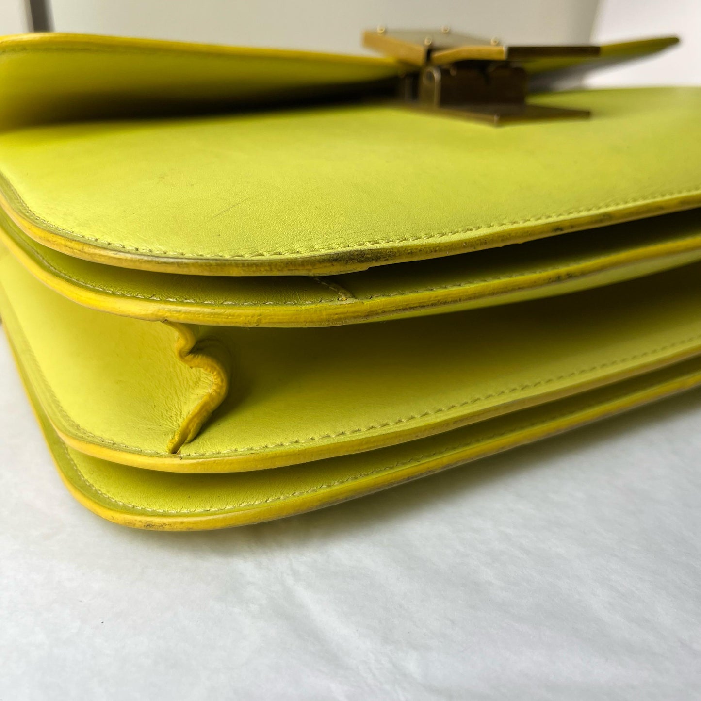 Celine Classic Box Shoulder Bag - Yellow