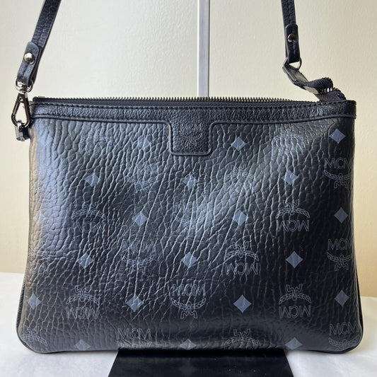 MCM  Visetos Shoulder Pouch bag - Black