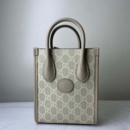 Gucci Retro Mini Tote Beige